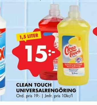 ÖoB Clean touch universalrengöring erbjuda