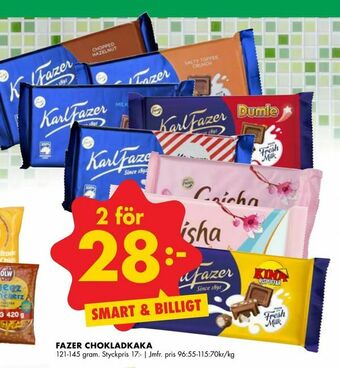 ÖoB Fazer chokladkaka erbjuda