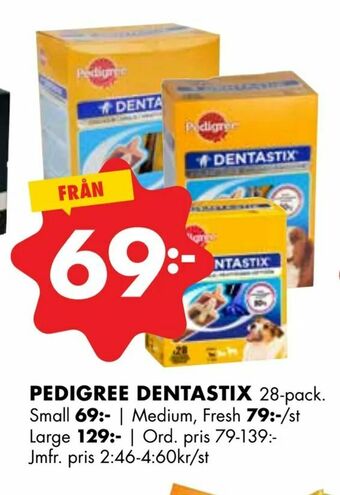 ÖoB Pedigree dentastix erbjuda