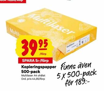 City Gross Kopieringspapper 500-pack erbjuda