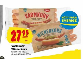 City Gross Varmkorv Wienerkorv erbjuda