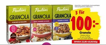 City Gross Granola erbjuda