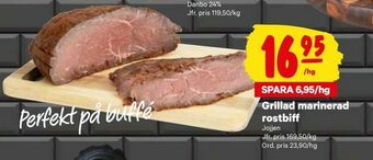 City Gross Grillad marinerad rostbiff erbjuda