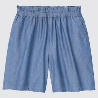 Uniqlo Girls chambray shorts erbjuda