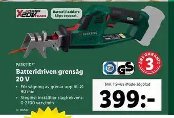 Lidl Batteridriven grensåg 20 v erbjuda