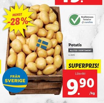 Lidl Potatis erbjuda