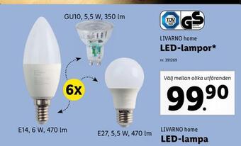 Lidl Led-lampor erbjuda