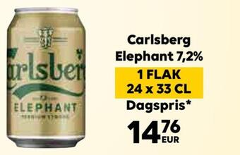 Border Shop Carlsberg elephant 7,2% erbjuda