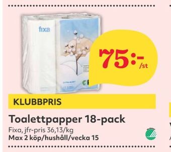 Hemköp Fixa toalettpapper erbjuda