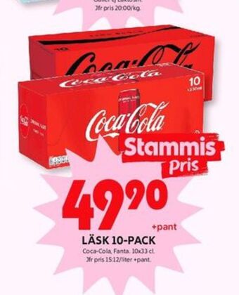 ICA Kvantum Coca cola läskedryck erbjuda