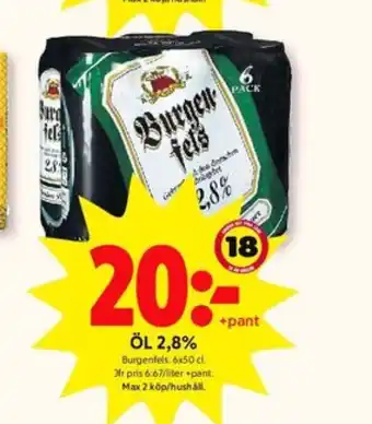 ICA Kvantum Burgenfels öl erbjuda