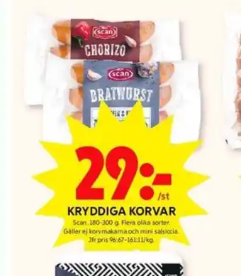 ICA Kvantum Scan bratwurst erbjuda