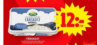 ICA Maxi Arla färskost erbjuda