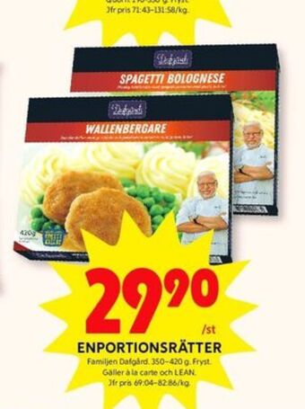 ICA Kvantum Dafgårds färdigrätter erbjuda