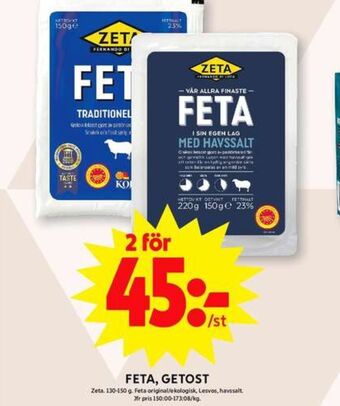 ICA Maxi Zeta fetaost erbjuda