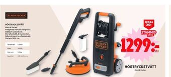 ICA Maxi Black&decker högtryckstvätt erbjuda