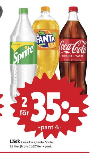 ICA Nära Coca cola läskedryck erbjuda