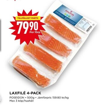 Willys Laxfilé 4-pack erbjuda
