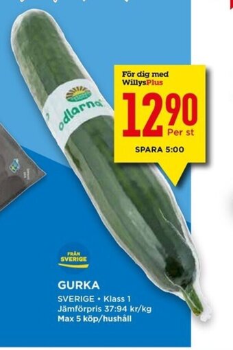 Willys Gurka erbjuda