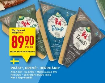 Willys Präst Grevé Herrgård erbjuda