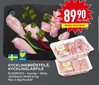 Willys Kycklingbröstfilé, Kycklinglårfilé erbjuda