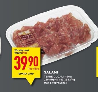 Willys Salami erbjuda