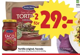 Tortilla Original, Tacosås