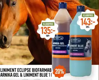 Liniment Eclipse Biofarmab Arnika Gel & Liniment Blue 1L