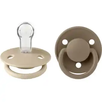 Apotek Hjärtat Bibs de lux silicone one size vanilla/dark oak 2-pack erbjuda
