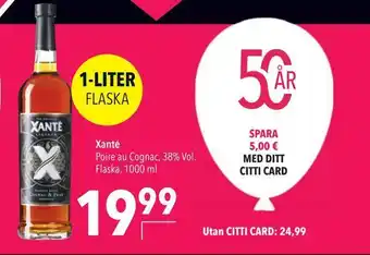 Citti Xanté erbjuda