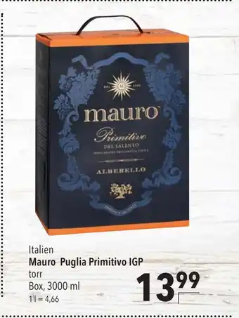 Mauro puglia primitivo igp
