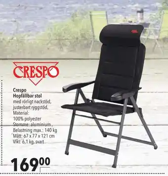 Citti Crespo hopfällbar stol erbjuda