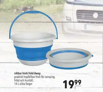 Vikbar hink fold away