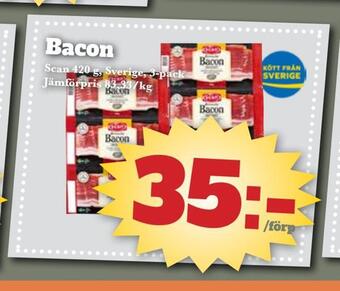 Bonum Matmarknad Bacon erbjuda