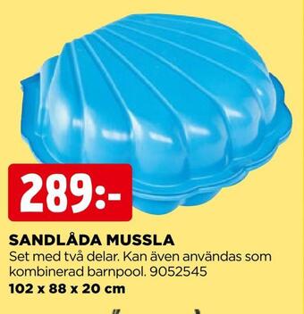 Jem&Fix Sandlåda mussla erbjuda