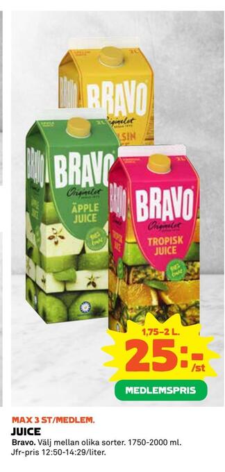 Coop Daglivs Juice erbjuda