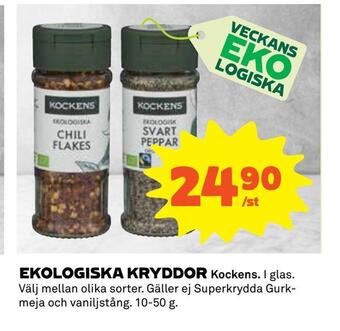 Coop Konsum Ekologiska kryddor erbjuda