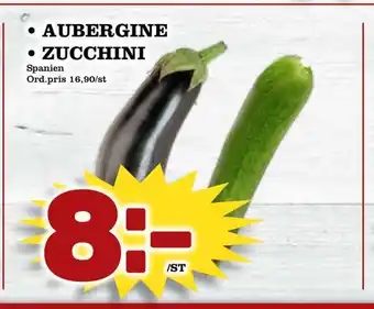 Din Mat Aubergine • zucchini erbjuda