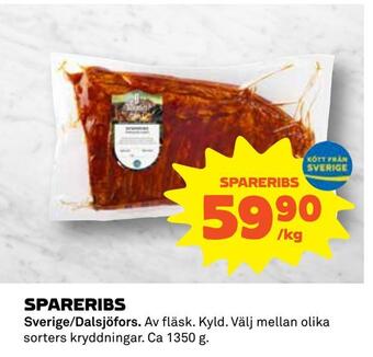 Coop Daglivs Spareribs erbjuda