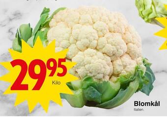 Matöppet Blomkål erbjuda