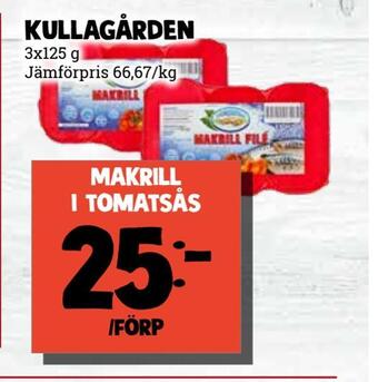 MatArket Makrill i tomatsås erbjuda