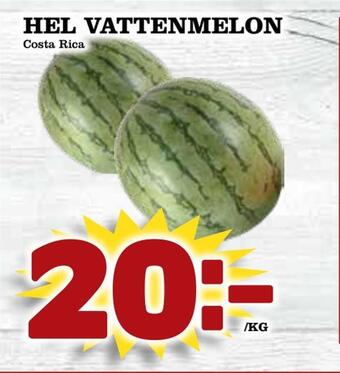 Matvärlden Tensta Hel vattenmelon erbjuda
