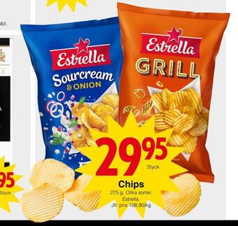 Matöppet Chips erbjuda