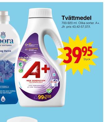 Matöppet Tvättmedel erbjuda