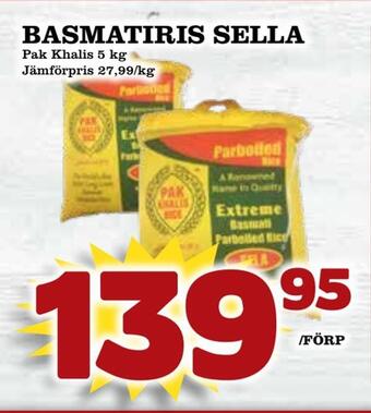 Matvärlden Tensta Basmatiris sella erbjuda
