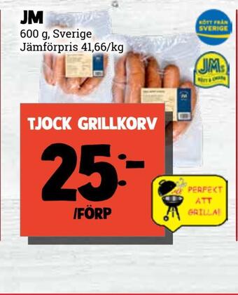 MatArket Tjock grillkorv erbjuda