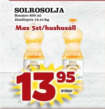 Matvärlden Tensta Solrosolja erbjuda