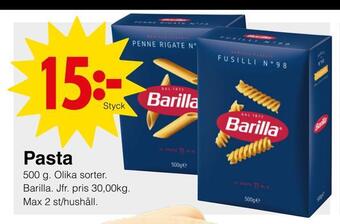 Matöppet Pasta erbjuda