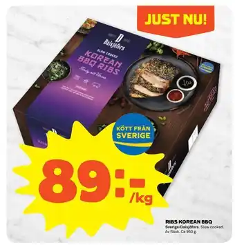 Stora Coop Ribs korean bbq erbjuda