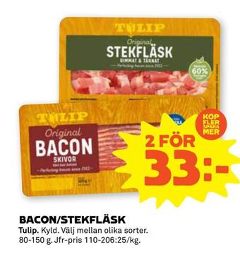 Bacon/stekfläsk